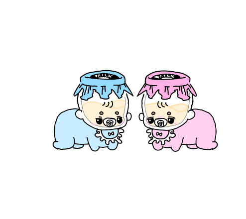＜ミルベビちゃん(仮)　 牛乳瓶のミルちゃん(仮)＞　